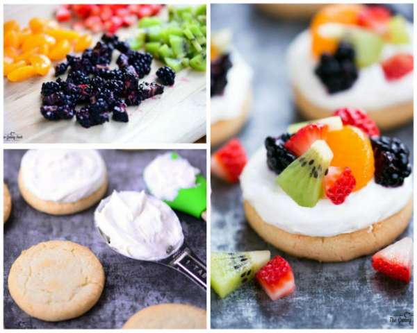 Des mini pizzas aux fruits sans cuisson