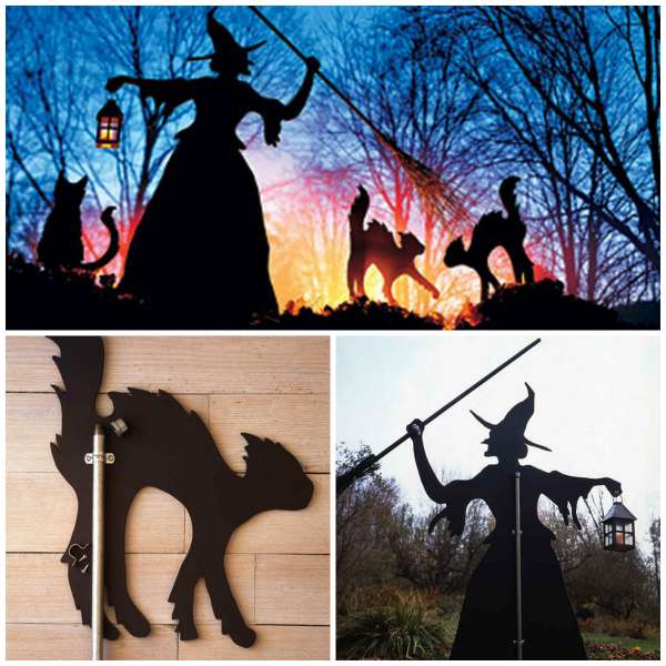 Décorez votre pelouse avec des silhouettes de personnages d'Halloween en contreplaqué