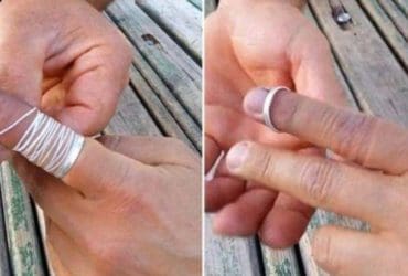 Enlever une bague coincée au doigt