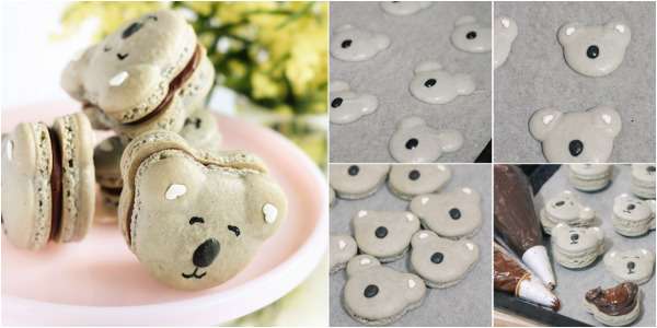 Macarons têtes de koalas