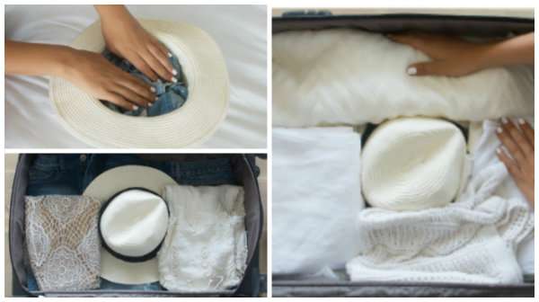 Voici la bonne manière d'emballer un chapeau sans l'abîmer
