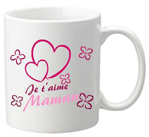 Mug je t'aime maman pour la plus douce des mamans