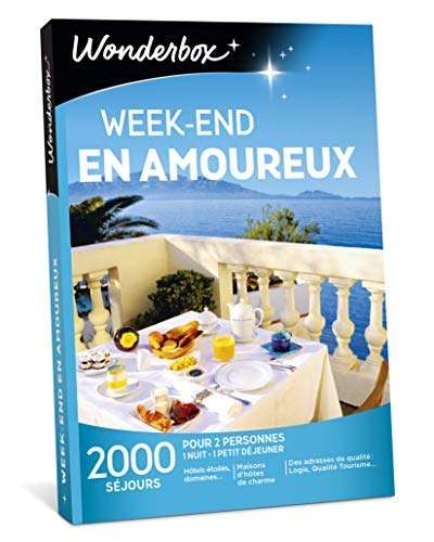 Un coffret cadeau Wonderbox pour un weekend en amoureux