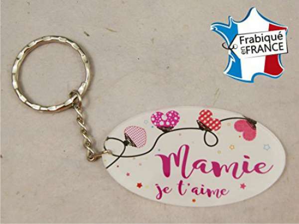 Un joli porte-clefs Mamie je t'aime