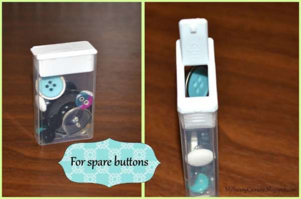 Rangement pour les boutons