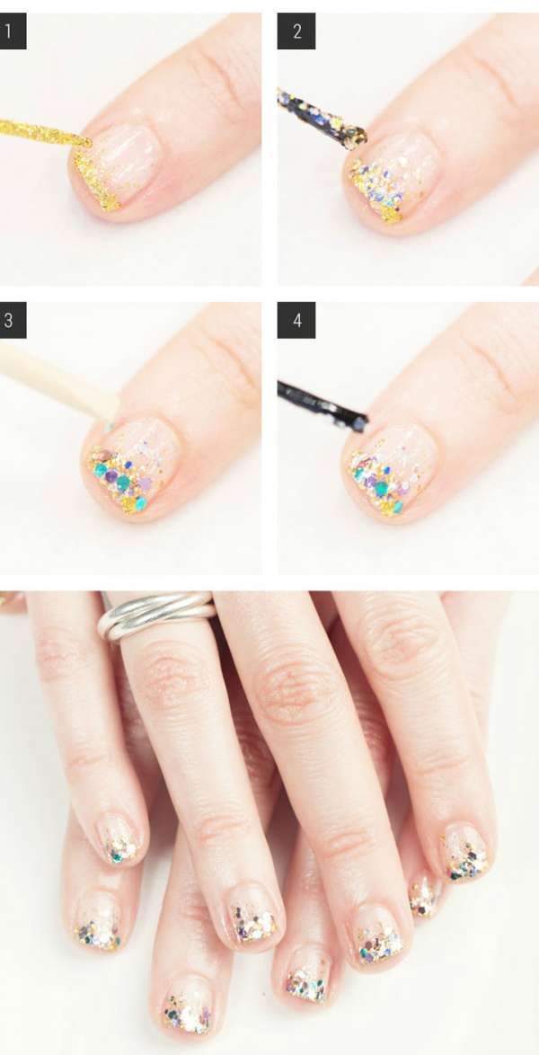 Nail art confettis