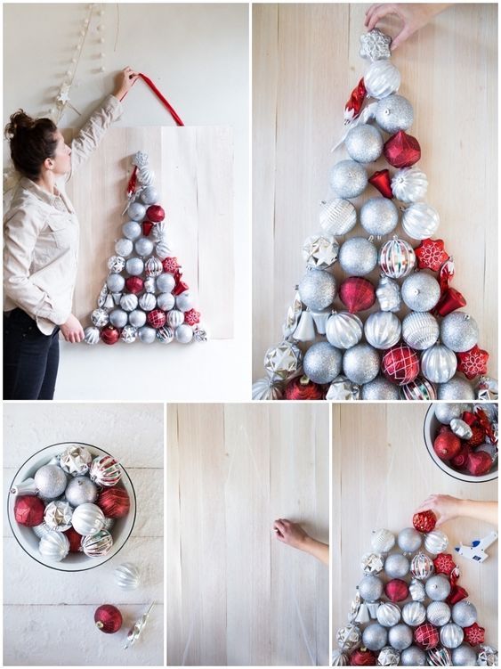 S'en servir pour construire un sapin mural