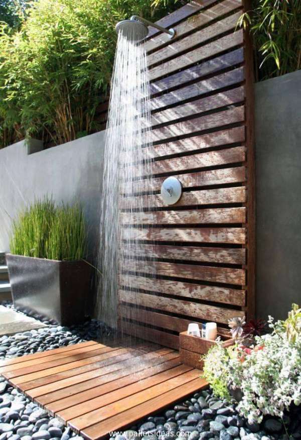 Une douche de jardin