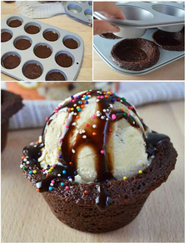 Glace cupcake