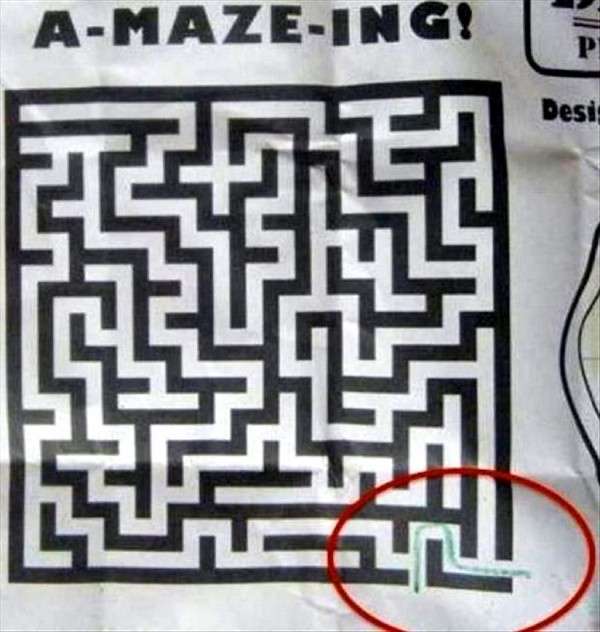 Un labyrinthe un peu trop facile