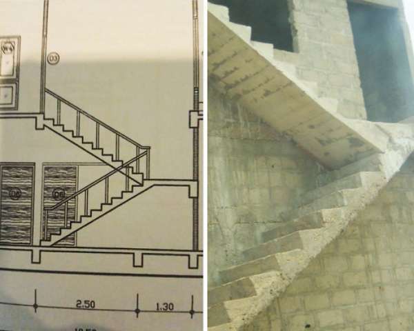 Cet architecte a suivi un peu trop littéralement  le plan