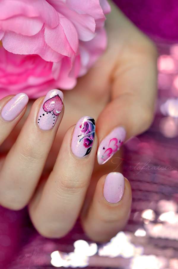 Nail art d'amour