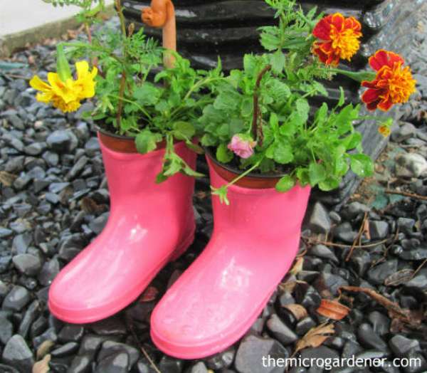 Des bottes minis jardins