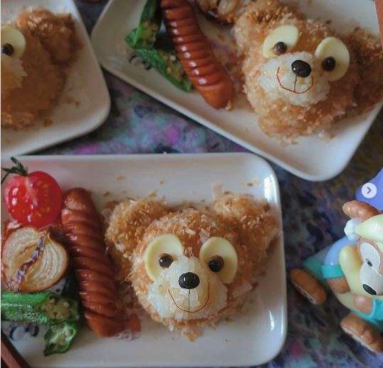 Un bento avec des oursons très appétissant