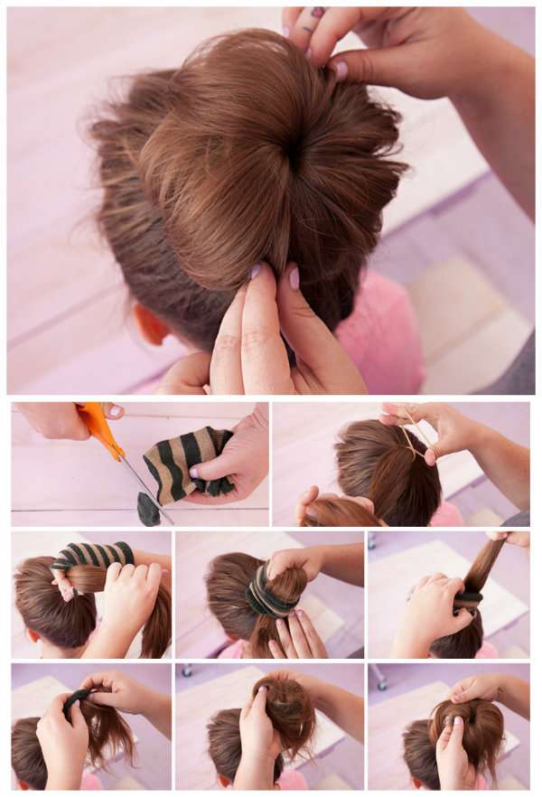 Remplacer un donut pour faire un chignon