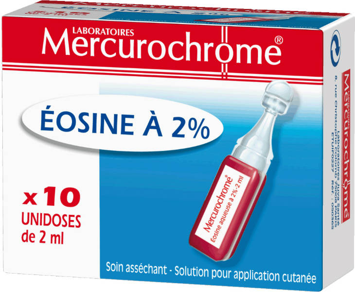 Enlever une tache d’éosine