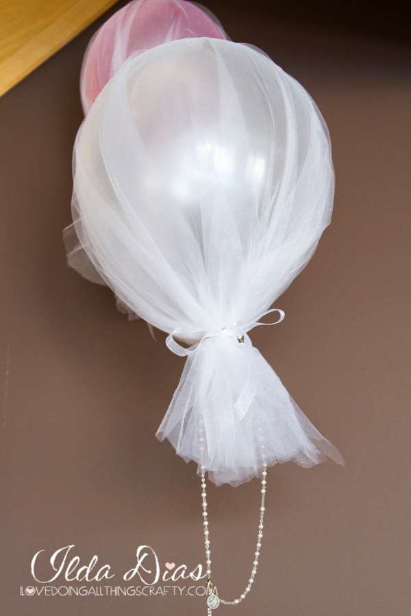 Ballons habillés de tulle