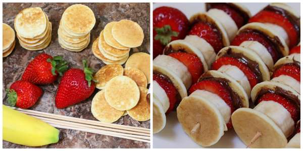 Brochettes de fruits au Nutella