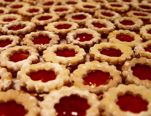 Biscuits sablés à la confiture