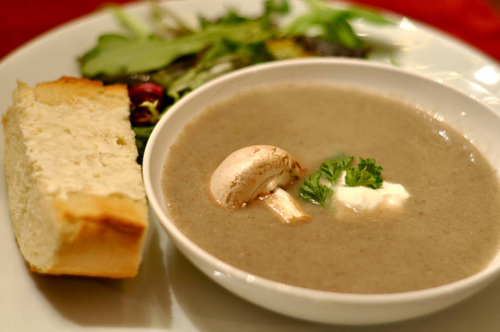 Soupe aux champignons