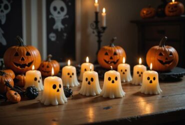 Bougies fantôme pour Halloween