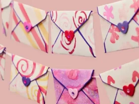 Guirlande d'Enveloppes à l'Aquarelle