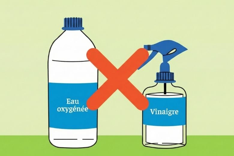 Eau oxygénée et vinaigre