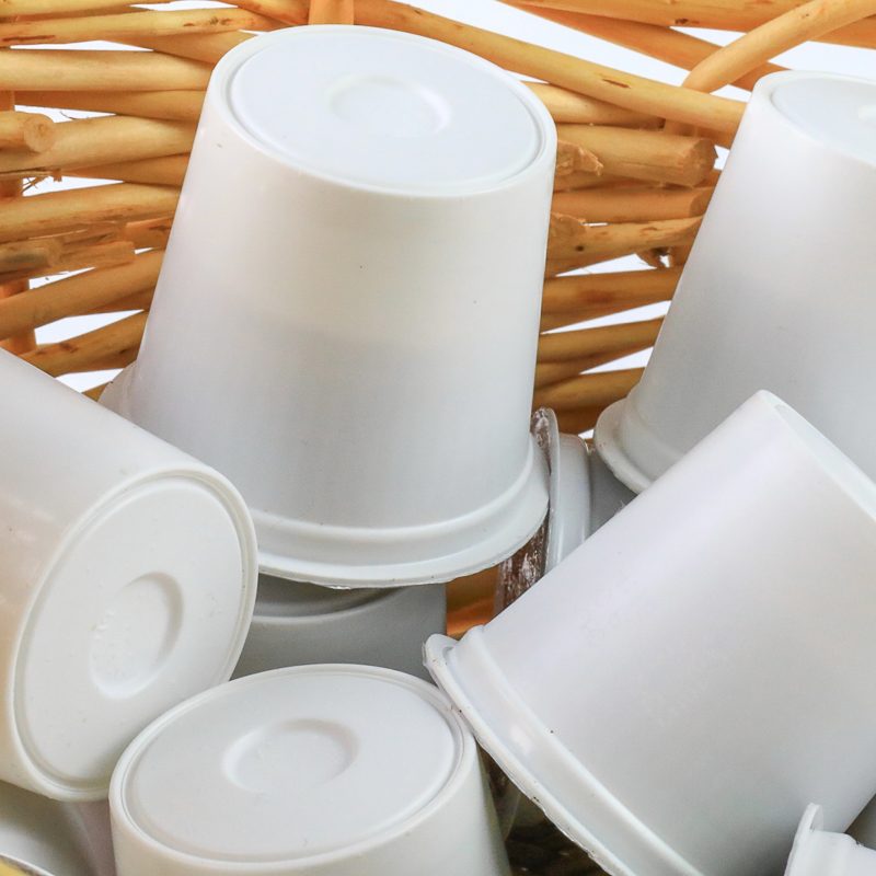 capsules de café rangées