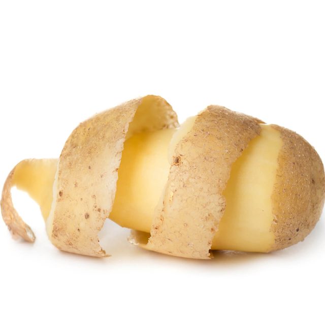 Épluchures de pomme de terre.