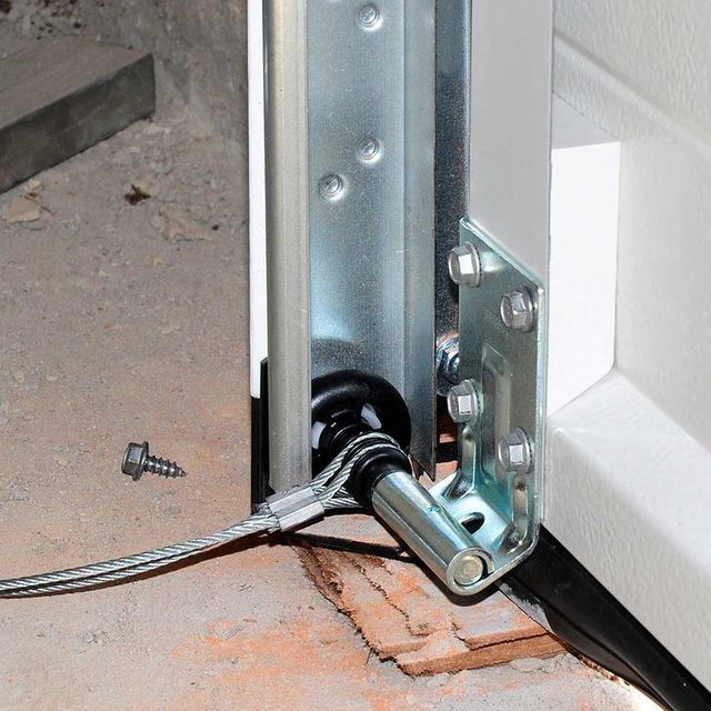 Le mécanisme d'une porte de garage